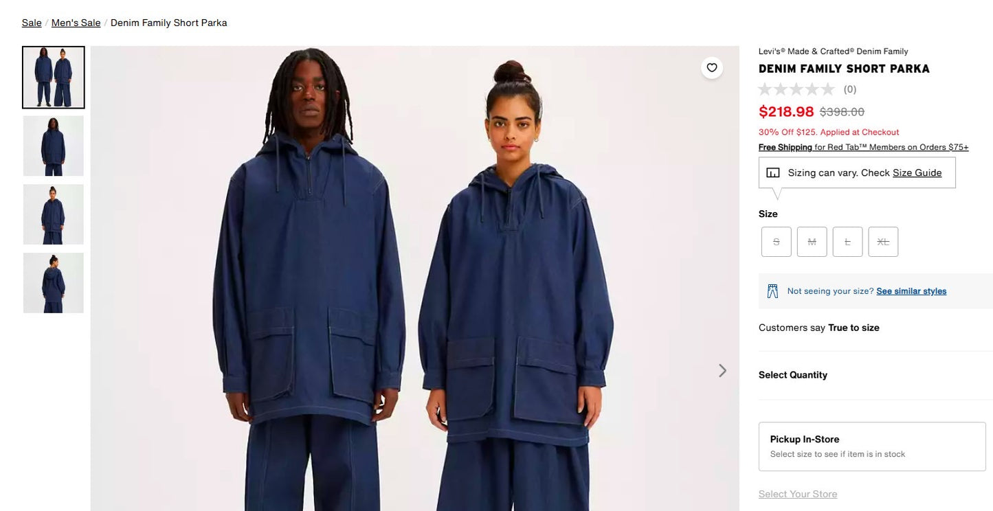 Levi’s Denim Family Short Parka image 4
