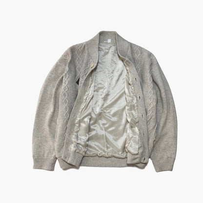 90s Oversize Knit Bomber Jacket image 4