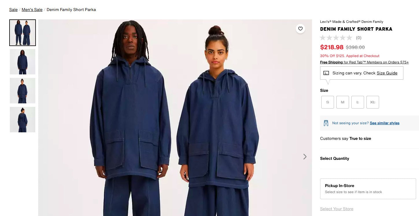 Levi’s Denim Family Short Parka image 4