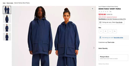 Levi’s Denim Family Short Parka image 4