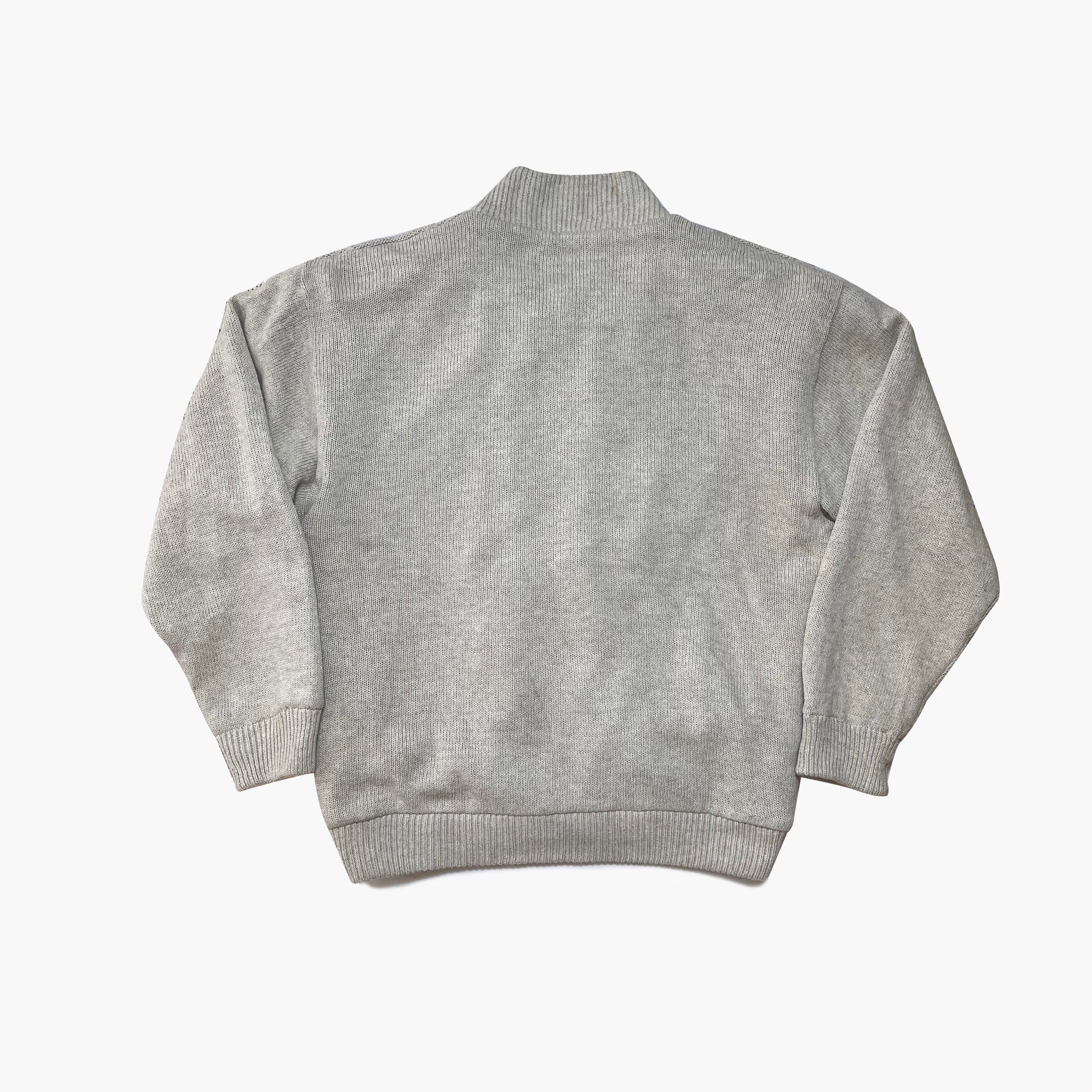 90s Oversize Knit Bomber Jacket image 5