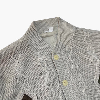 90s Oversize Knit Bomber Jacket image 3