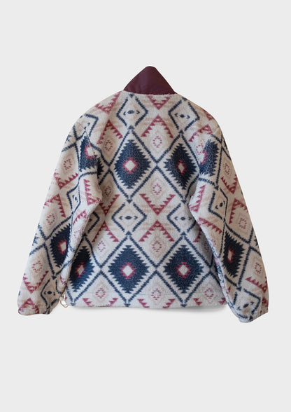 90s Ethnic Sherpa Jacket image 2