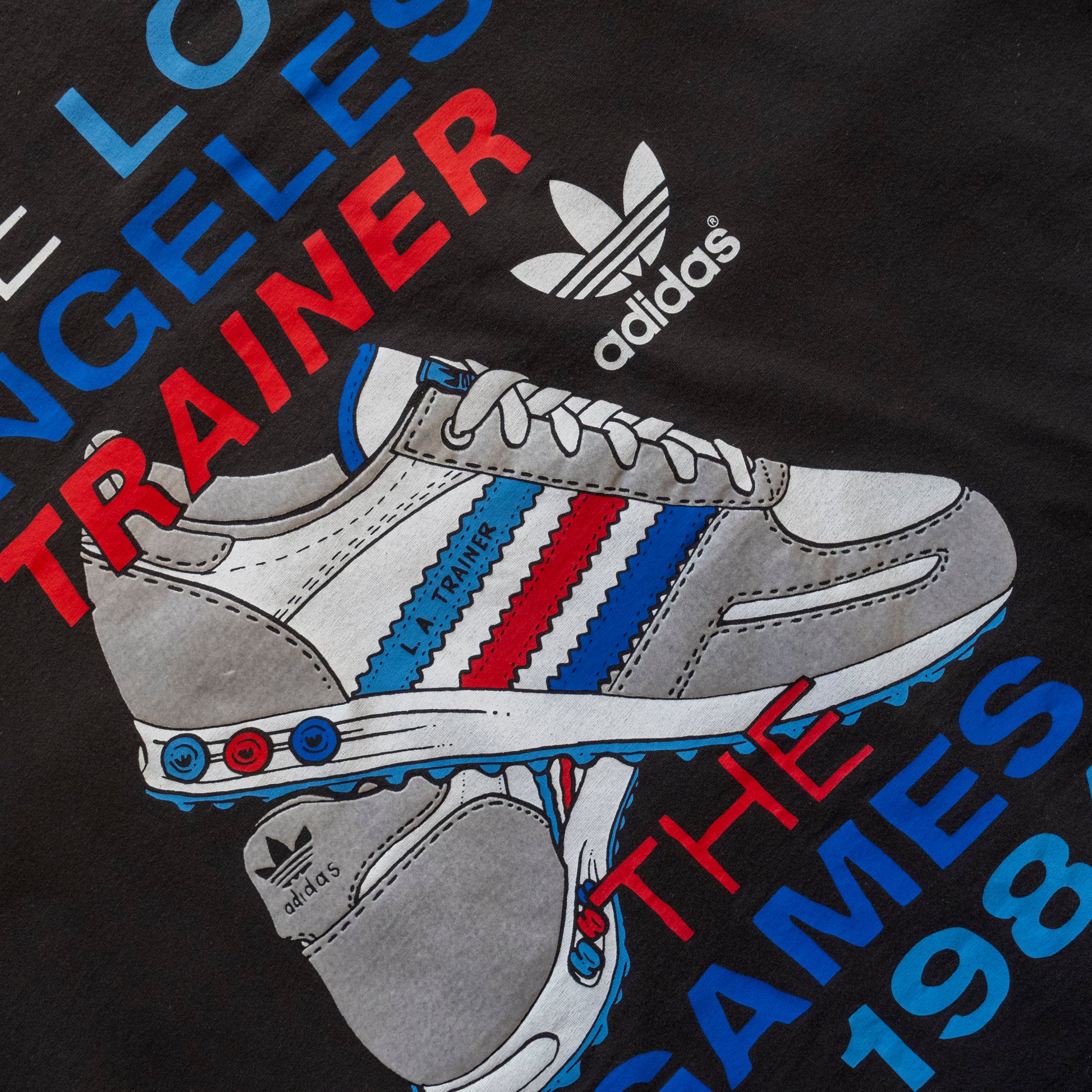 90s Adidas 1984 Tee image 1