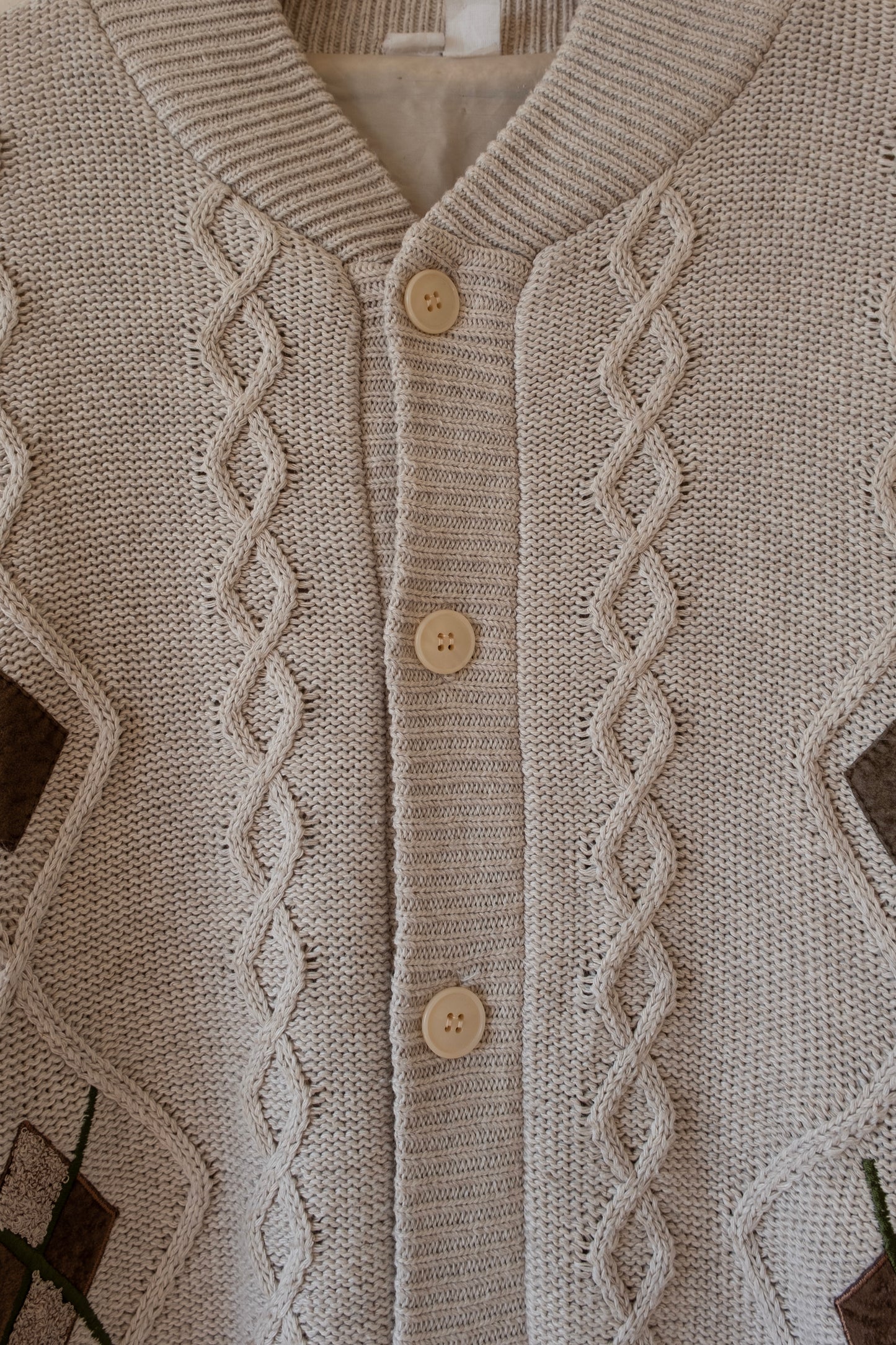 90s Oversize Knit Bomber Jacket image 1