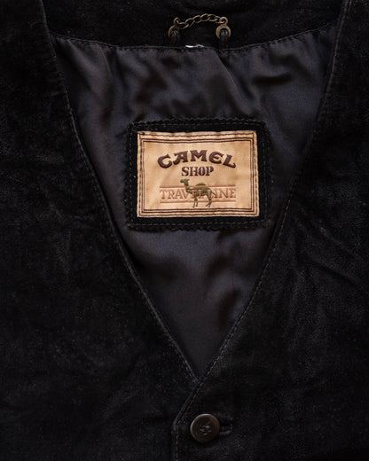 90s Camel Suede Leather Vest
