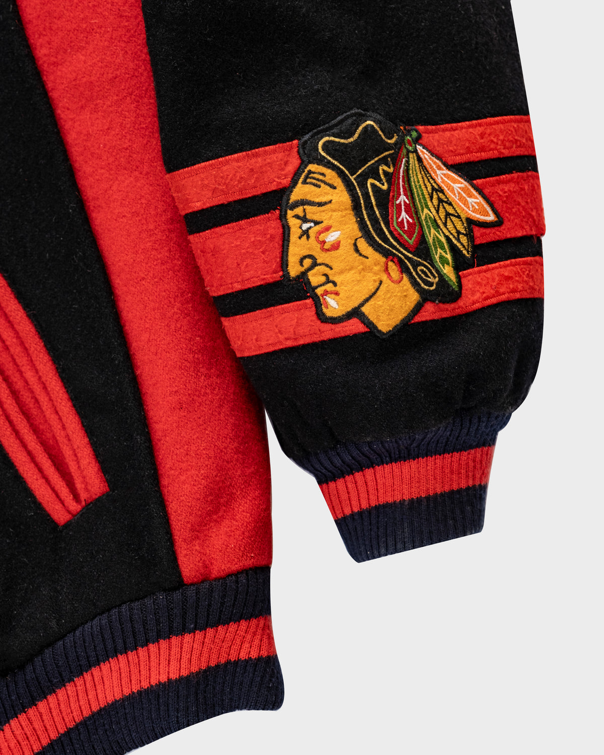 90s NHL Blackhwaks Bomber Jacket
