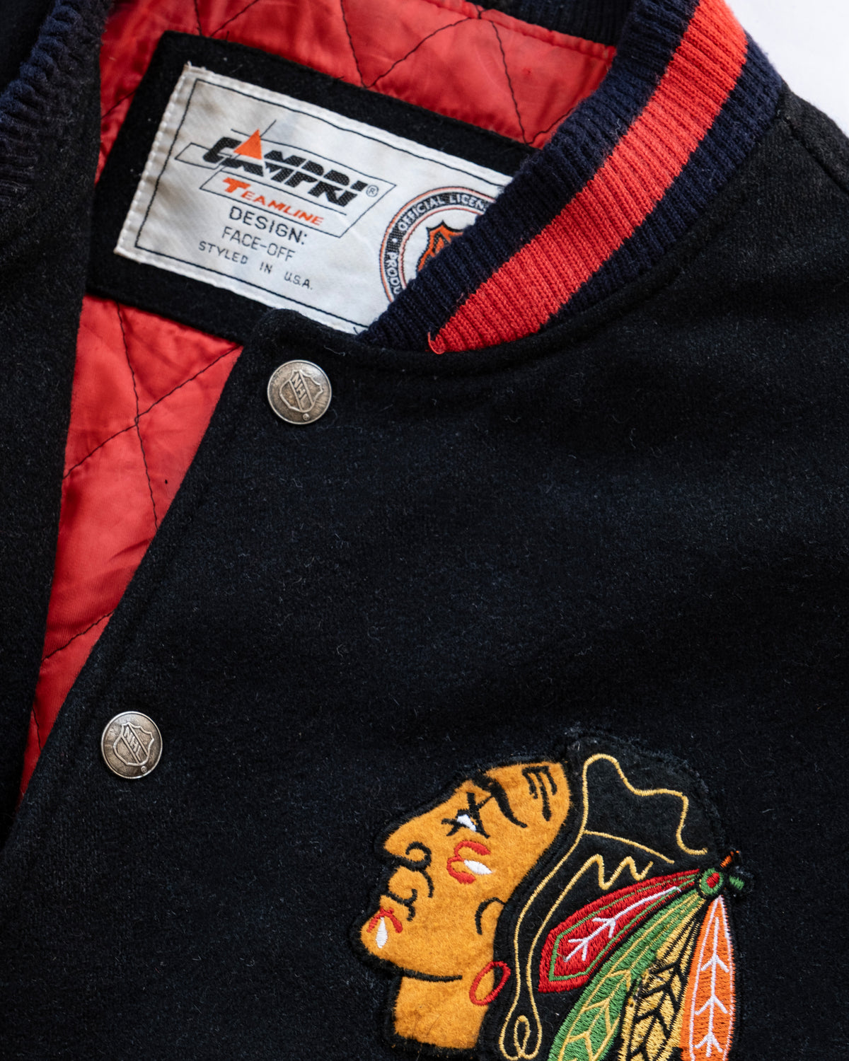 90s NHL Blackhwaks Bomber Jacket