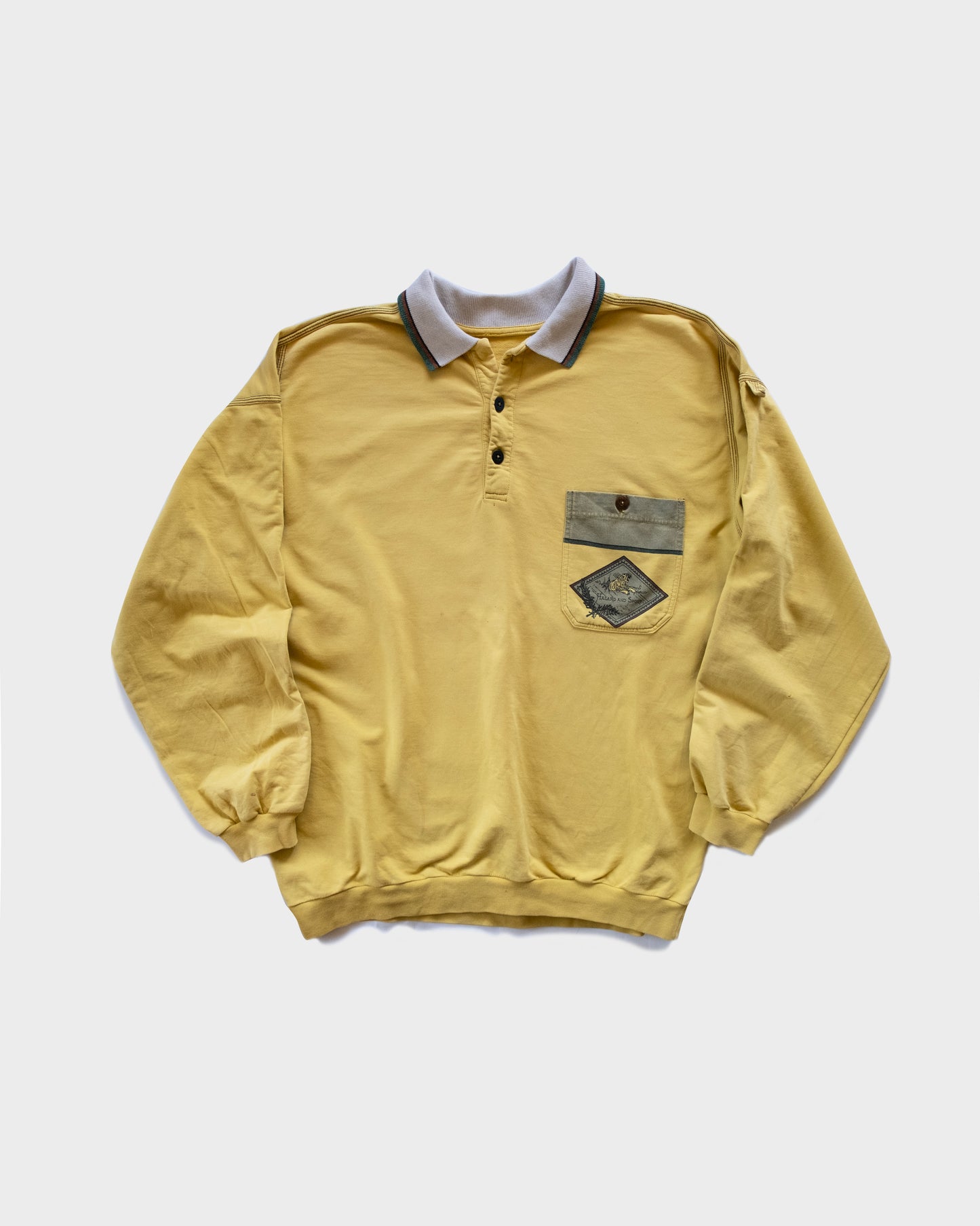 90s American Vintage Polo Neck Sweatshirt