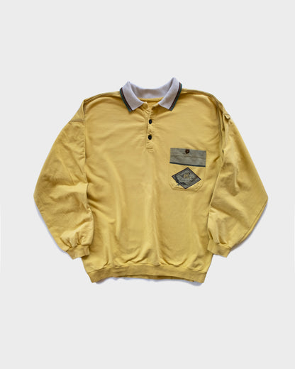 90s American Vintage Polo Neck Sweatshirt