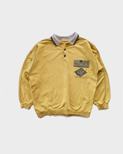 90s American Vintage Polo Neck Sweatshirt