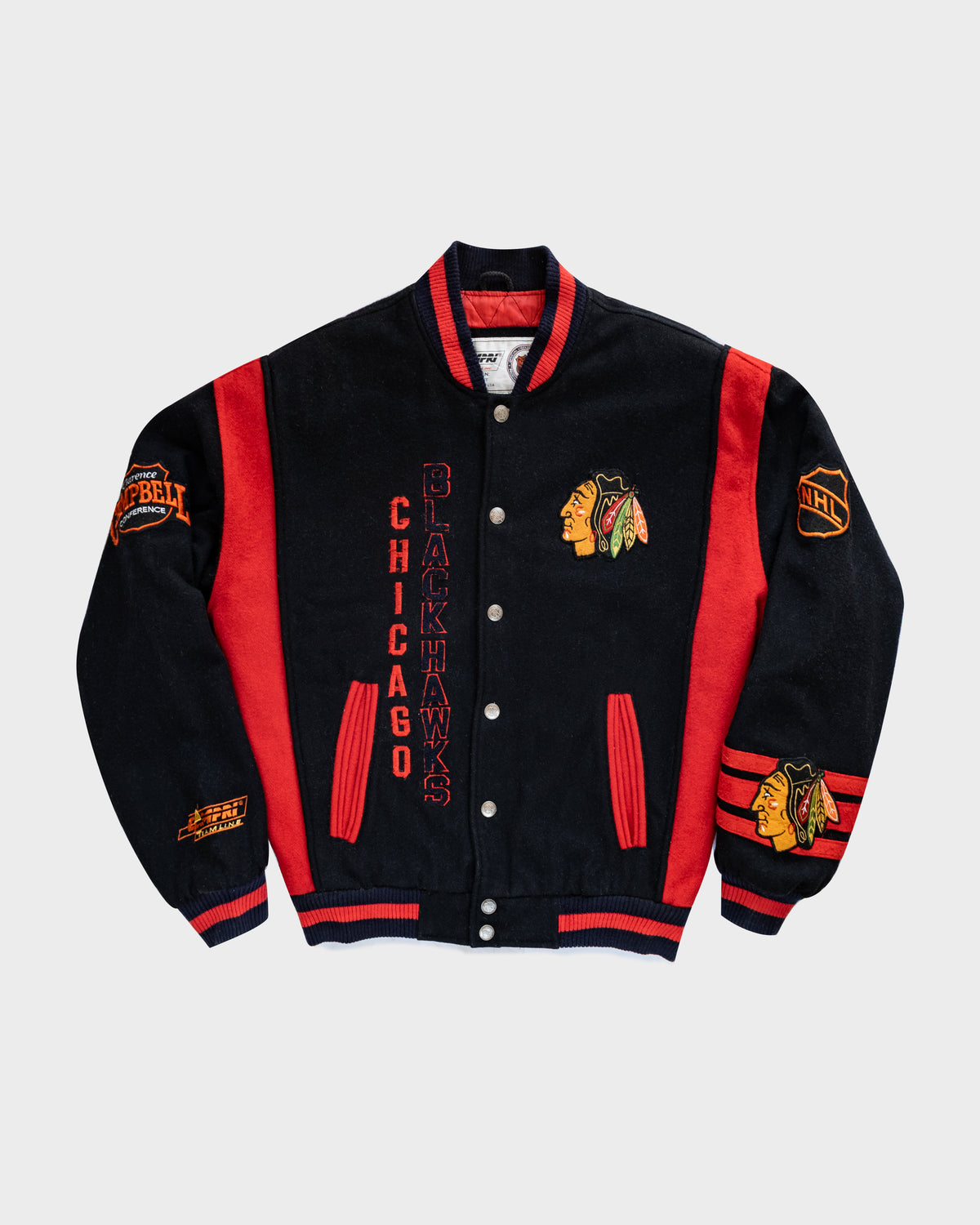 90s NHL Blackhwaks Bomber Jacket