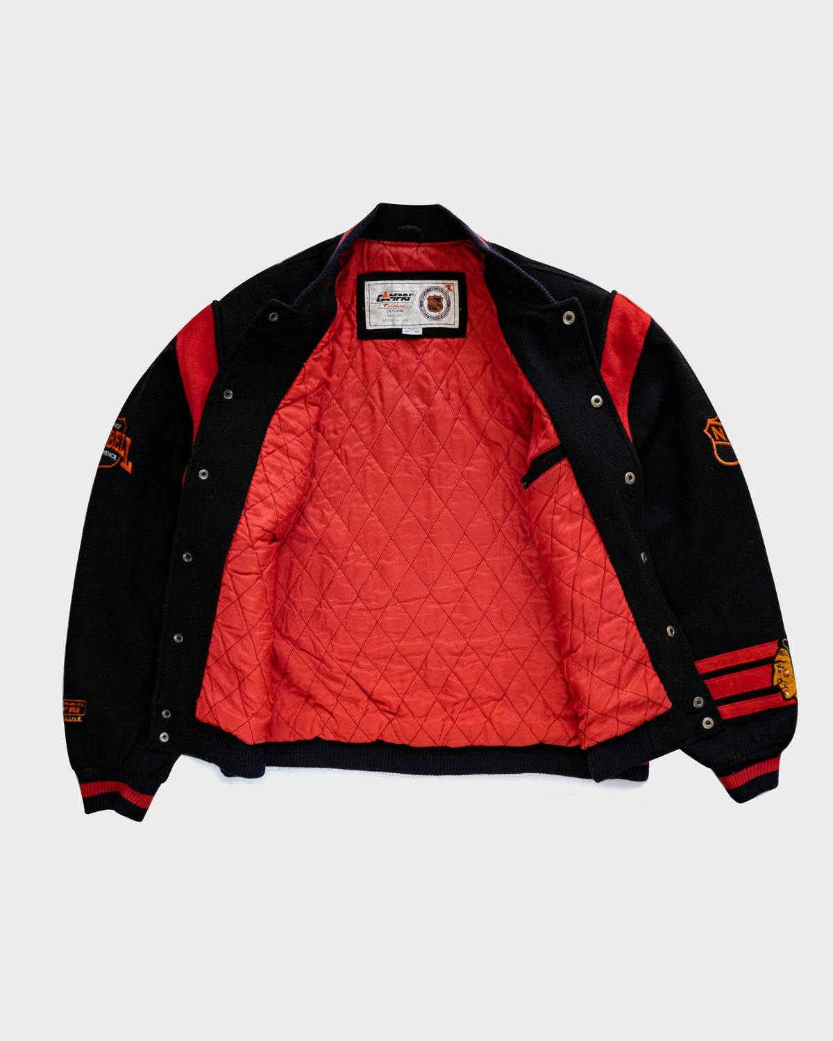 90s NHL Blackhwaks Bomber Jacket