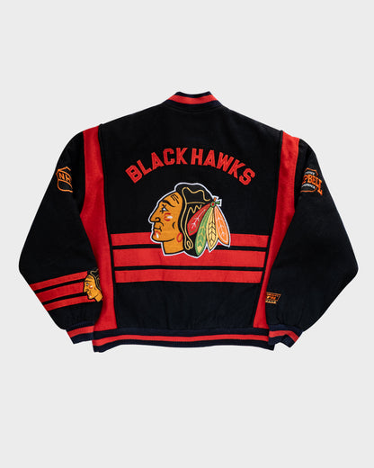 90s NHL Blackhwaks Bomber Jacket