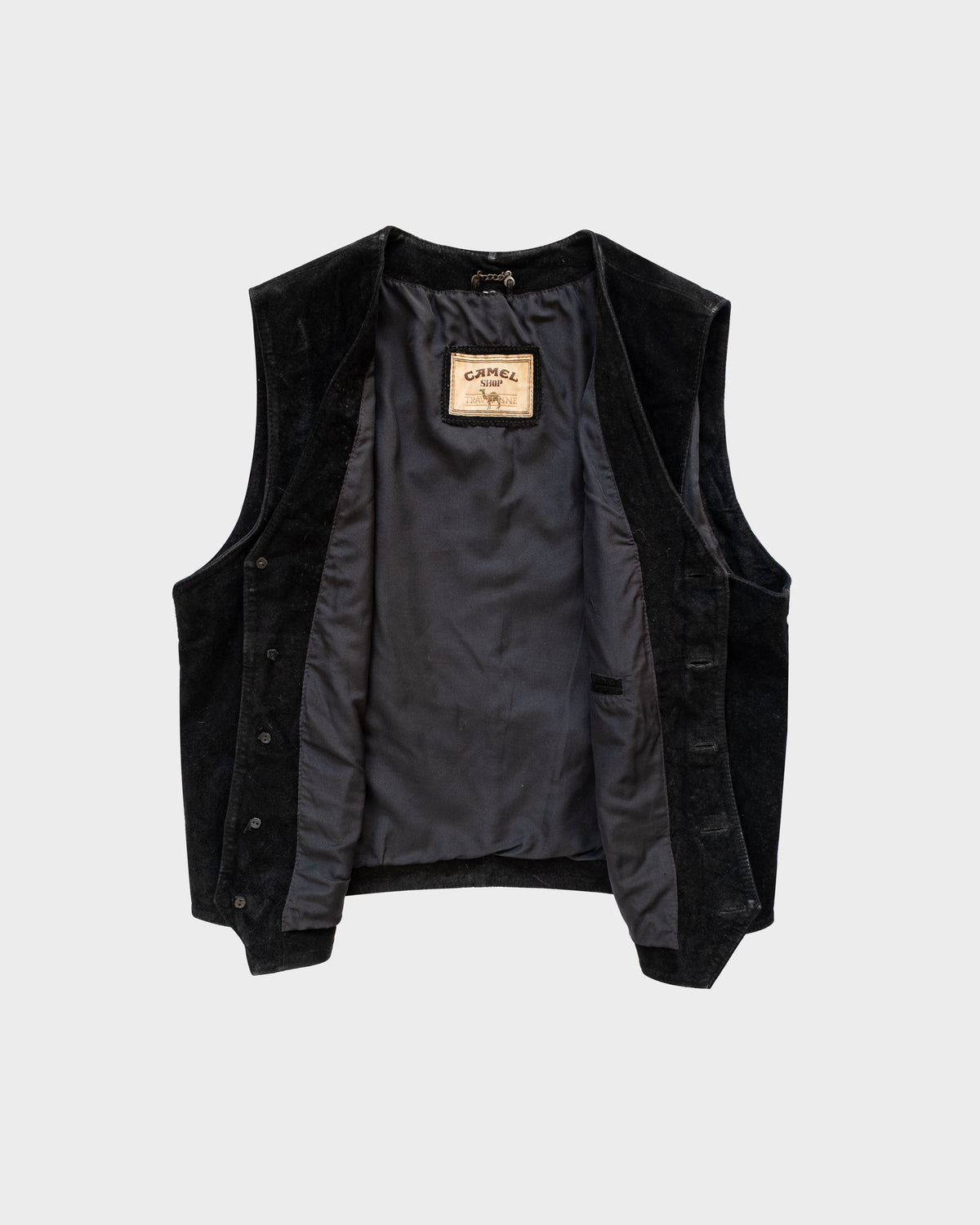 90s Camel Suede Leather Vest