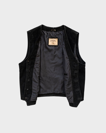 90s Camel Suede Leather Vest
