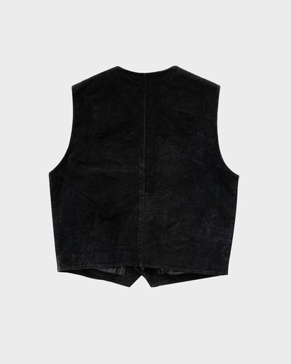 90s Camel Suede Leather Vest