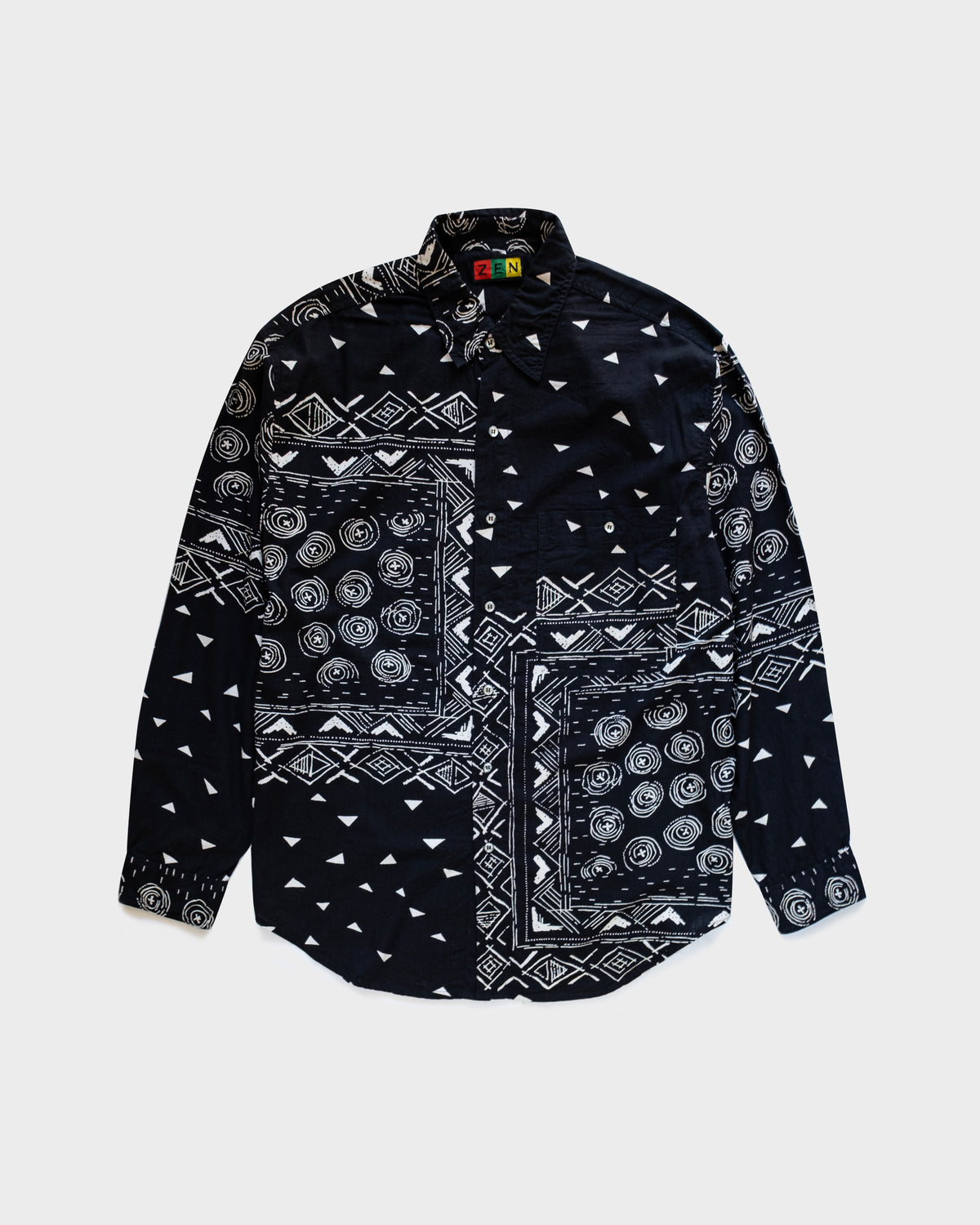 90s ZEN Paisley Shirt